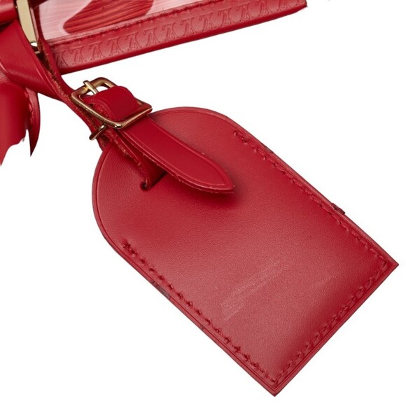 LOUIS VUITTON Red Leather Pouch - Picture 10 of 11